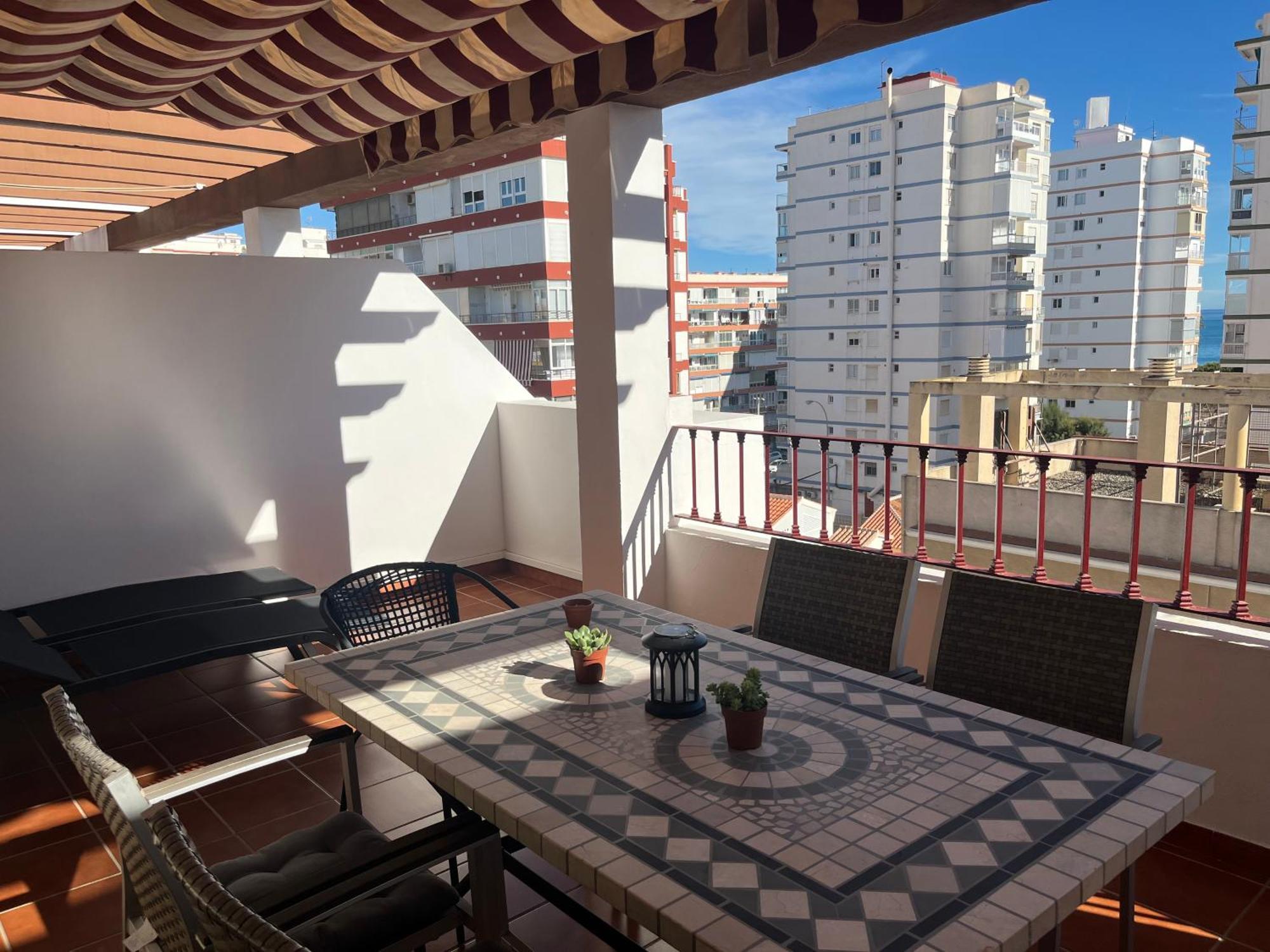 Atico Con Vistas Cerca Del Mar - Penthouse - Parking - Terraza Leilighet Torre Del Mar Eksteriør bilde